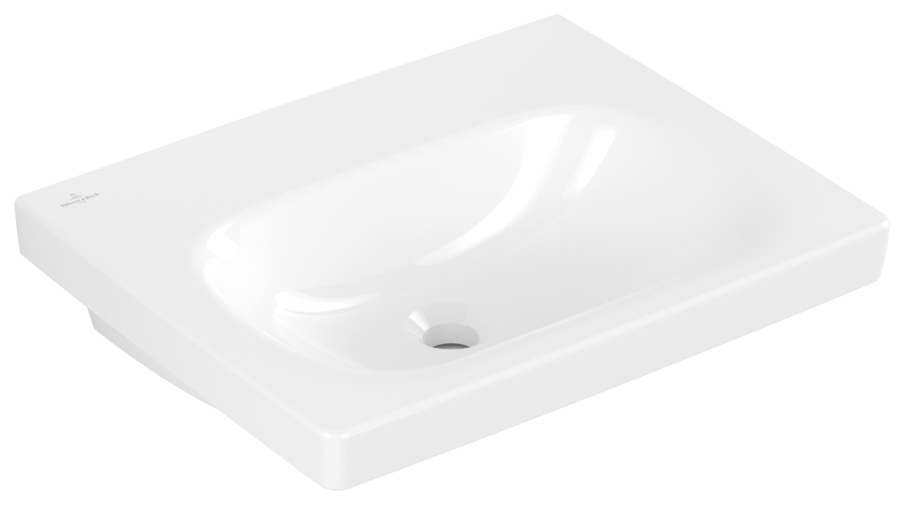 Villeroy & Boch Waschbecken Skyla 5A5158 445x550mm Rechteck ohne Überlauf Weiss Alpin CeramicPlus 5A5158R1 Image