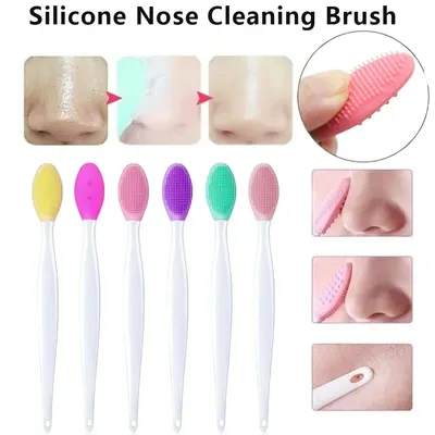 1PC Beauty Skin Care Wash Face Silicone Brush Exfoliating Nose Clean Blackhead Removal Brushes Skin Care Tools Beauty-health