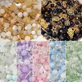 30/50g perle di vetro misto ciondolo in metallo distanziatore perline accessori per gioielli per bracciali fai da te orecchini collana cavigliera creazione di gioielli