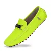 Luxus Marke Leder Loafer Männer Grün Mokassins Mode Bequeme Flache Schuhe Für Frauen Slip-on männer Casual Schuhe große Größe 48