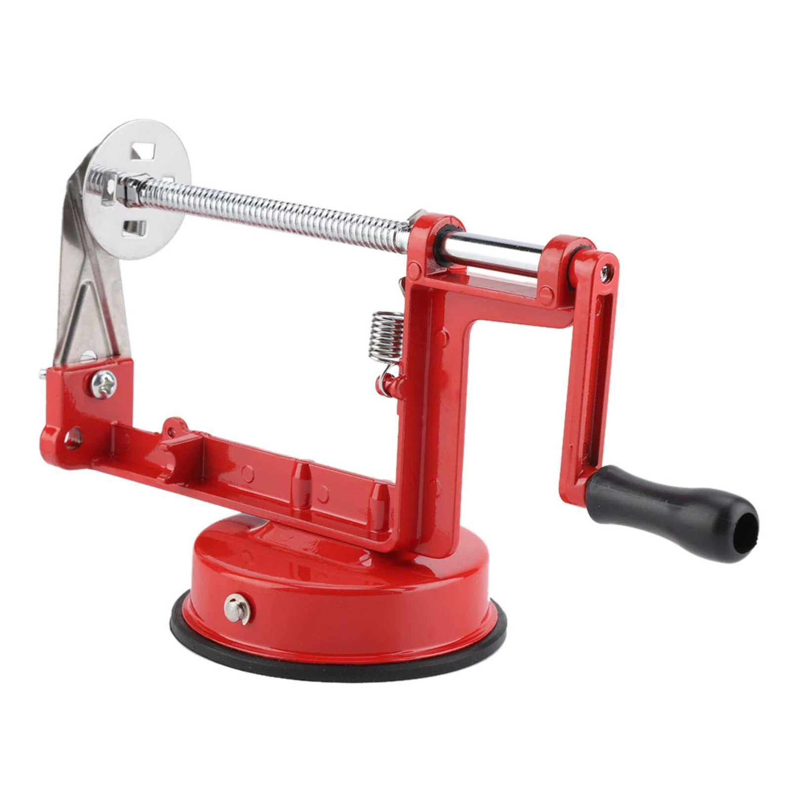 Handkurbel aus Edelstahl, manuelle Spirale, Kartoffelchips, Schneider, Saugbasis, Küchenwerkzeug, Kartoffel aus Edelstahl