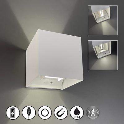 EASY BY FHL Außen-Wandleuchte "Magnetic", beige (sandweiß), 2 flammig, H: 10,00cm, Lampen Image