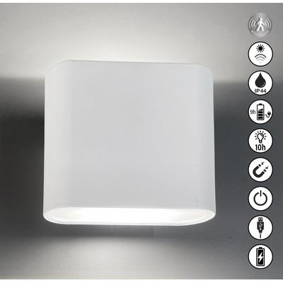 EASY BY FHL Außen-Wandleuchte "Magnetic", beige (sandweiß), 2 flammig, H: 10,00cm, Lampen Image