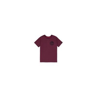 T-Shirt ALPHA INDUSTRIES "Alpha Industries Kids - T-Shirts Logo Backprint T-Shirt K", Mädchen, Gr. 146/152, rot (schwarz cherry), Obermaterial: 100% Baumwolle, Kurzarm, Shirts Image