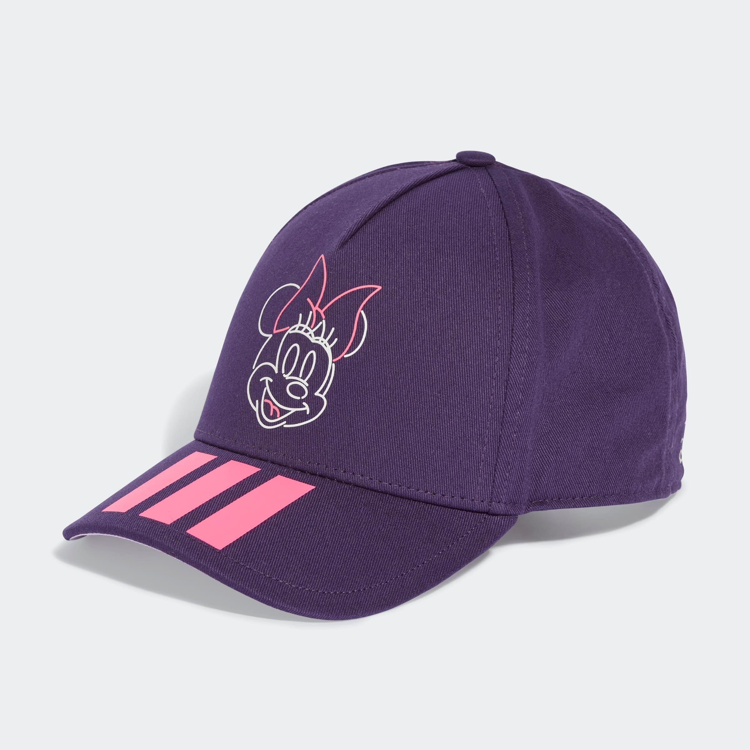 Beanie ADIDAS PERFORMANCE "LK DY MI CAP", Kinder, aurora plum, Obermaterial: 100% Baumwolle, Mützen, Kinder Baseball Cap mit einer Minnie Mouse-Grafik Image