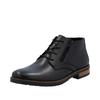 Schnürstiefelette RIEKER, Herren, Gr. 43, schwarz, Glattleder, unifarben, klassisch, Schuhe, Business-Stiefelette, Klassik-Boots in eleganter Optik