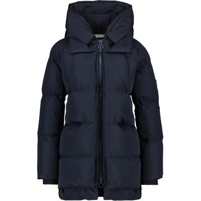 Winterjacke ALIFE & KICKIN "Damen LykkeAK A", Damen, Gr. XS, blau (marine), 100% Polyester, Basic, normal Po-bedeckend, Rippbündchen, Jacken, Moderne gefütterte Jacke mit großer gefütterter Kapuze Image