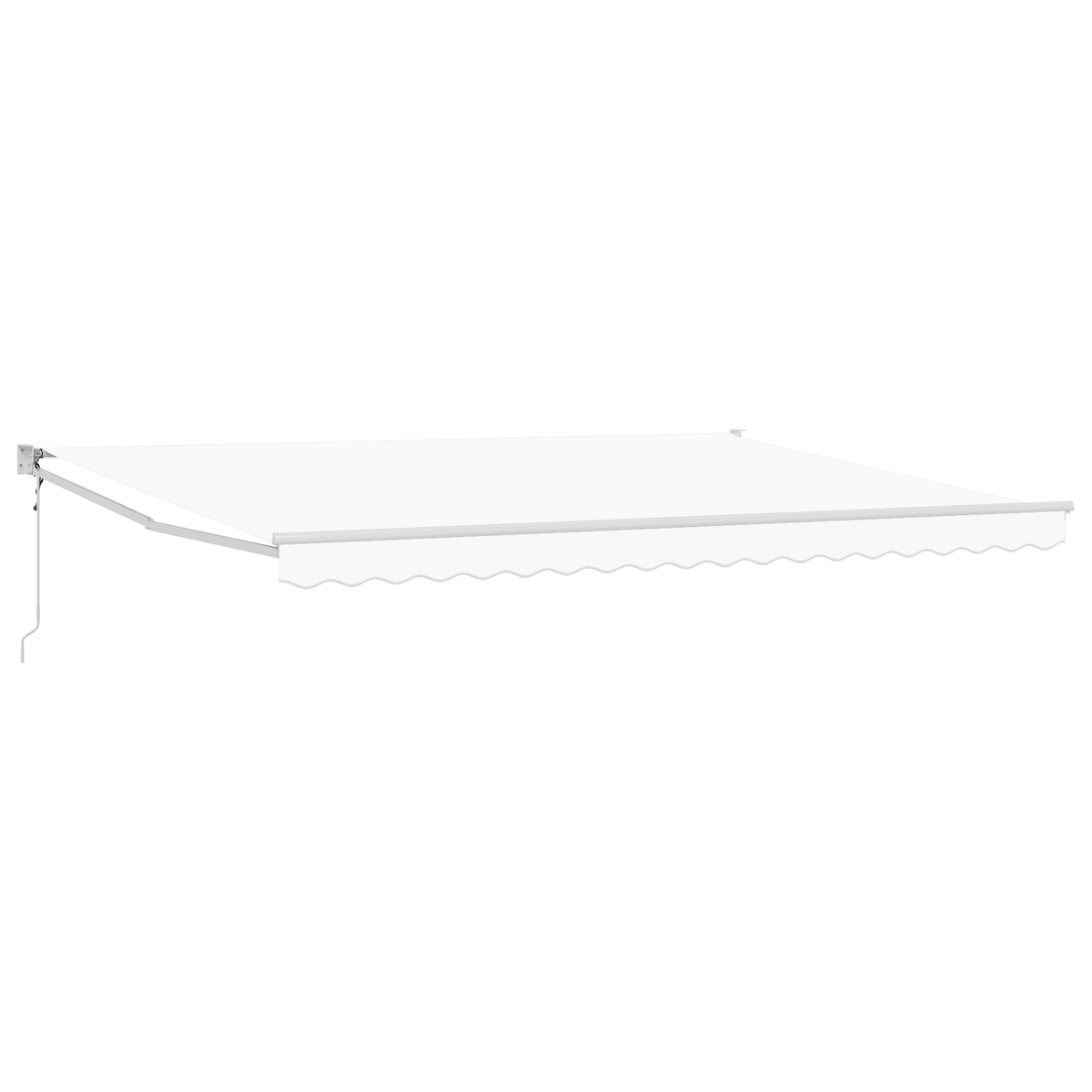 vidaXL Automatische Einziehbare Markise Weiß 450x300 cm Image