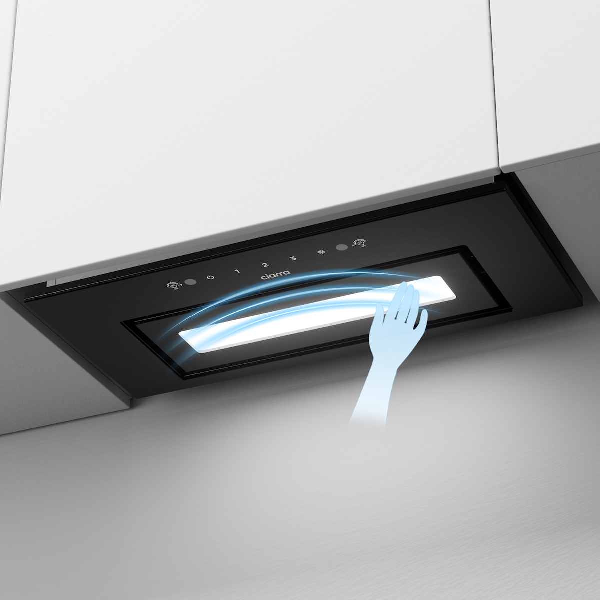 CIARRA Unterbauhaube, Einbau-Dunstabzugshaube 460 m³/h Max. Touch-Bedienung & Handgesten-Steuerung, Abluft & Umluft VM6931B Image