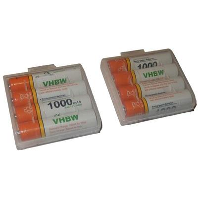 8x aaa Micro Akku kompatibel mit Olympia 6811, 6122, 6411 schnurlos Festnetz Telefon (1000 mAh, 1,2 Image