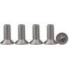 Beijiyi - 25 Stück M5 x 16 Senkkopfschrauben, 304 Edelstahl, Torx-Schrauben, Maschinenschrauben,
