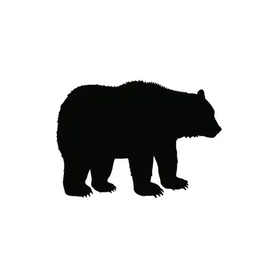 1 Stück Bärenaufkleber Grizzly Schwarz Outdoor Wild Car Window Laptop Vinyl Aufkleber Gestanzter Vinylaufkleber für Fenster, Autos, LKWs, Virtua Image