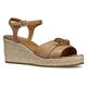 Geox Women's D PANAREA B Wedge Sandal, Beige, 5.5 UK