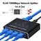 RJ45 1 bis 2 1 bis 4 1000 Mbit/s Ethernet Netzwerk Separator Daten Switch Splitter Computer Router Switch für Router Computer Digital TV