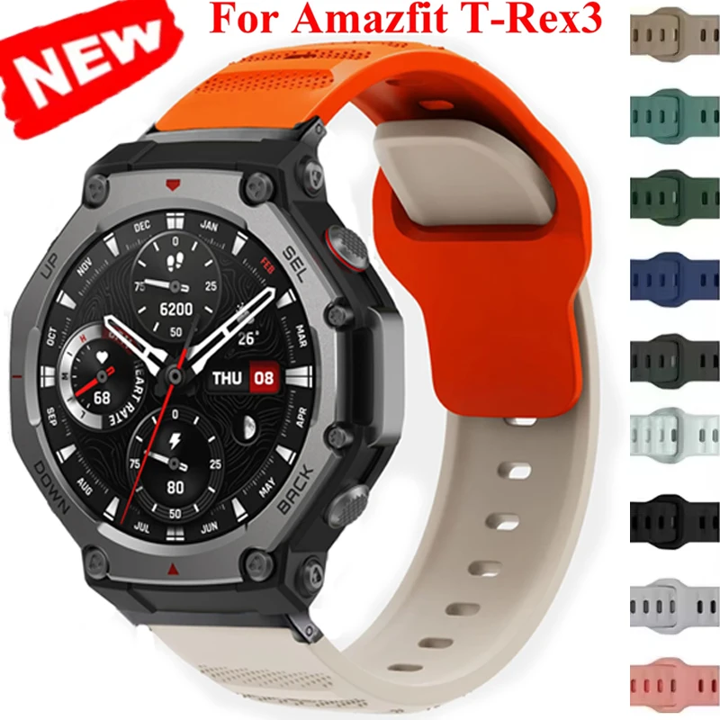 Für Huami Amazfit T-rex 3 Silikon Strap Austauschbare Armband Armband Für Amazfit T-rex 3 Smart Uhr Zubehör correa Gürtel Image