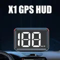 Car Head Up Display Big Font Digital Universal KMH MPH Meter spina USB GPS HUD X1 HUD tachimetro con Display a luce verde bianca