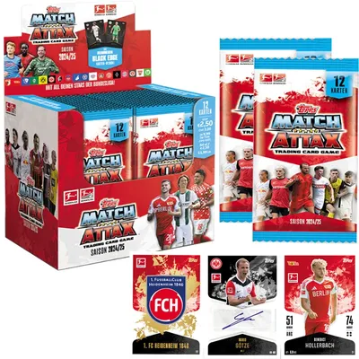 Topps 24/25 Match Attax Bundesliga Legend Display Mushara Football Star Flex Tech Signature Card Value Collection Card Fans Gift Image
