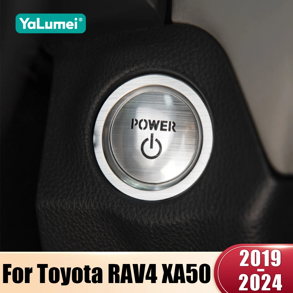 Für Toyota RAV4 XA50 2019 2020 2021 2022 2023 2024 RAV4 Hybrid Auto Start Stop Motor Zündung Push button Abdeckung Trim Aufkleber Image