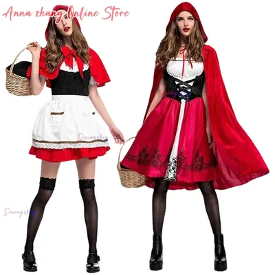 Halloween Rotkäppchen Cosplay Indiana Diego Diego MwNag Afrikaans Mädchen Persönlichkeit Cosplay Spiel Uniform Halloween Bühnenaufführungskleidung Image
