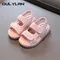 Oulylan Outdoor Children Open Toe Beach Shoes Summer Breathable Soft Sole Sandals Lightweight Solid Color Sandal For Boys&Girls