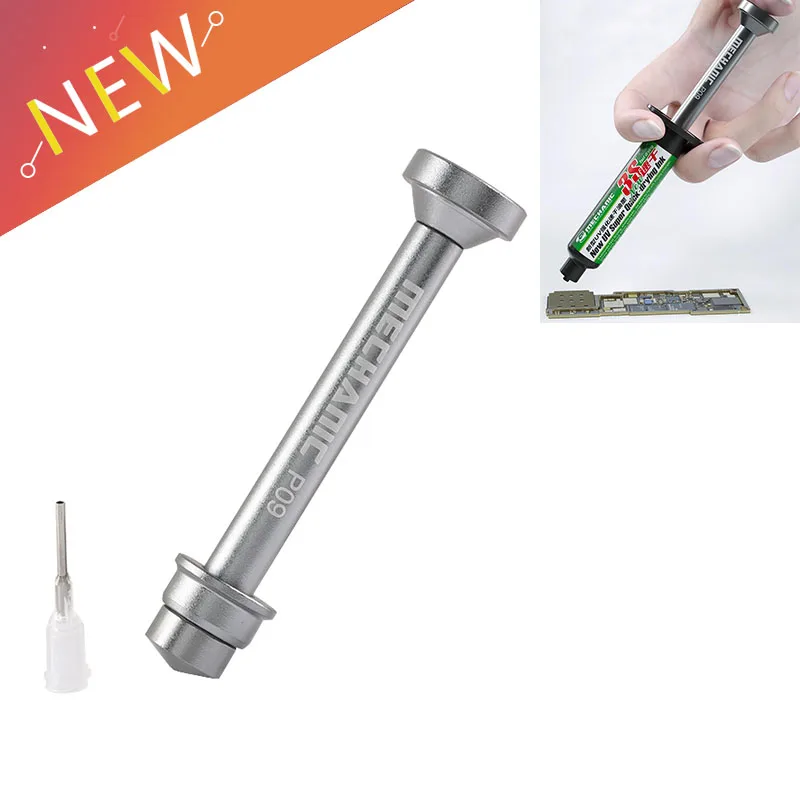 P09 Aluminiumlegierung Booster BGA Lotpaste Grünes Öl UV Lötmaske Tintenschieber für Telefon Motherboard Reparaturwerkzeuge Image