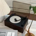 Lettore CD retrò Altoparlante wireless ricaricabile Bluetooth 5.0 Lettore musicale domestico portatile Lettore CD desktop USB da 3,5 mm AUX per telefono
