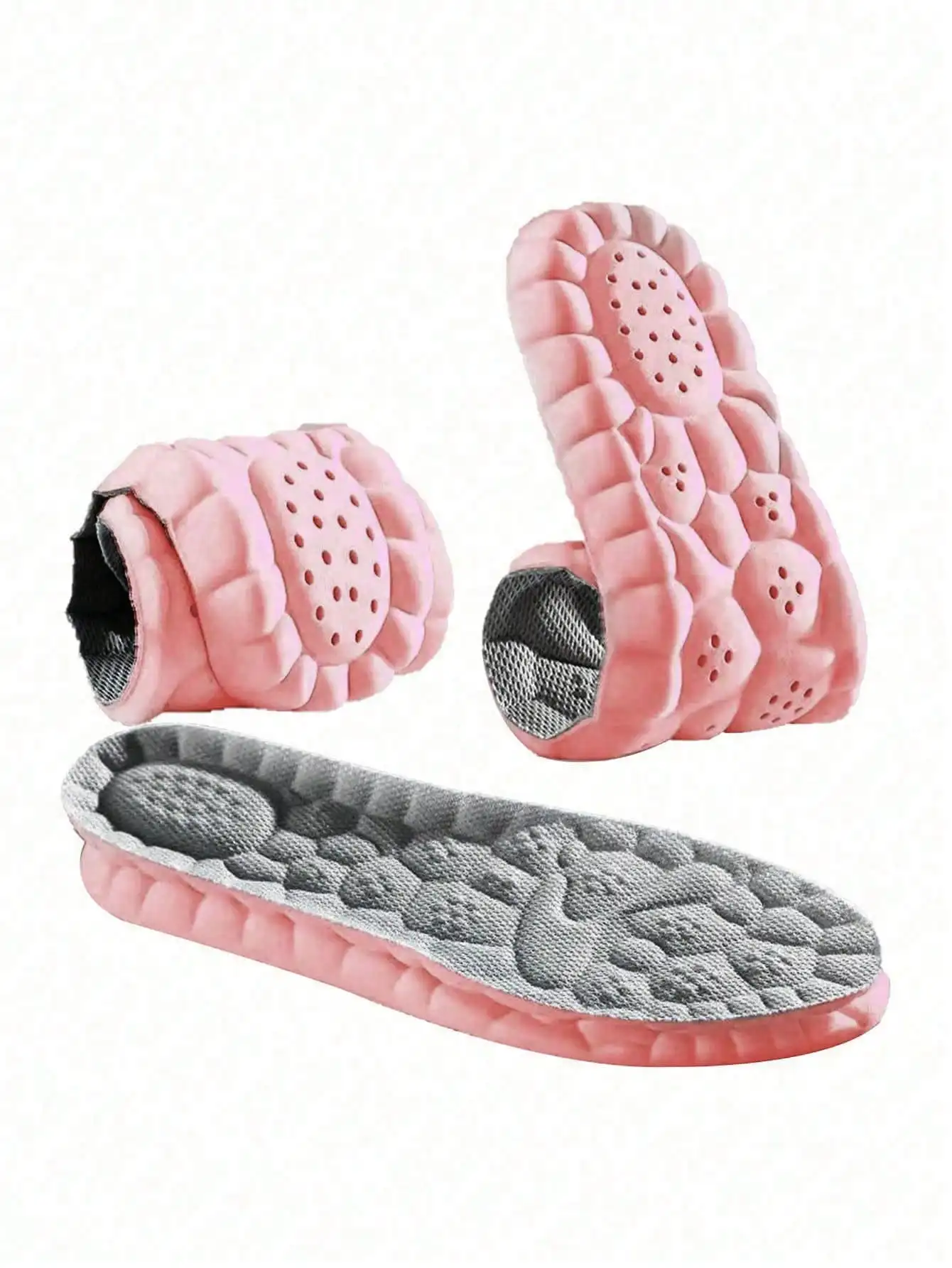 2 Paar Damen-Einlegesohlen, mit geruchshemmendem, atmungsaktivem Schweißabsorption, Stoßdämpfung und extremer Weichheit Image