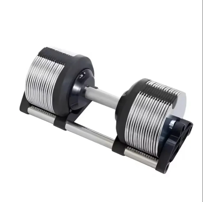 Bestseller 28 kg verstellbare Hanteln aus Stahl, galvanisierte Fitness-Hantel mit 2 kg Inkrement, 20 kg–40 kg Gewichtsbereich