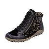 Schnürboots REMONTE, Damen, Gr. 45, bunt (schwarz, kupferfarben), Veloursleder, Glattleder, Basic, Schuhe, Winterboots, Stiefelette, Casual Boots, wasserabweisende TEX-Membran