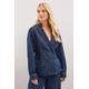 Wallis Womens Petite Denim Blazer - Indigo Blue - Size 14 UK | Wallis Sale | Discount Designer Brands