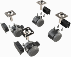 BLACKPANTHERSYSTEM Caster Set with 4 casters