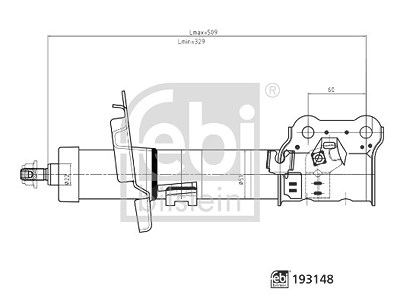 Febi Bilstein Stoßdämpfer [Hersteller-Nr. 193148] für Ford Image