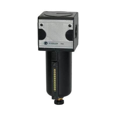 Riegler - Filter »multifix«, Metallbeh. u. Sichtrohr, 5 µm, bg 3, g 1/2, ha Image