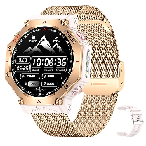 neue Chatgpt KI-Assistent Smart Watch 5atm wasserdicht GPS eingebauter Dualband-GNSS-Kompass Militär Sport Smartwatch Männer Frau