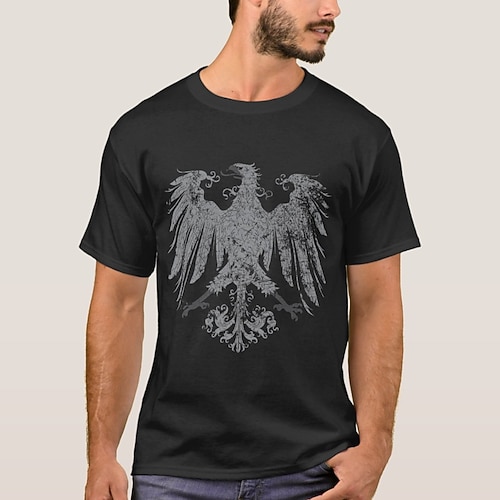 Bayerisch München Deutsch T-Shirt Ärmel T-Shirt Bier Deutscher Adler Grafik für Herren Erwachsene Heißprägen für Karneval Oktoberfestbier Party Alltagstauglich Image
