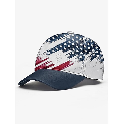 250. Jahrestag der Vereinigten Staaten Männer amerikanische Flagge Baseball Cap – Patriotische verstellbare Mütze mit abgenutztem USA Druck für Outdoor-Sport 4. Juli und Freizeitkleidung Image