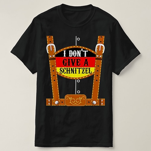 T-Shirt Bayerisch München Deutsch alpin T-Shirt Ärmel Grafik für Herren Erwachsene Heißprägen für Karneval Oktoberfestbier Party Alltagstauglich Image