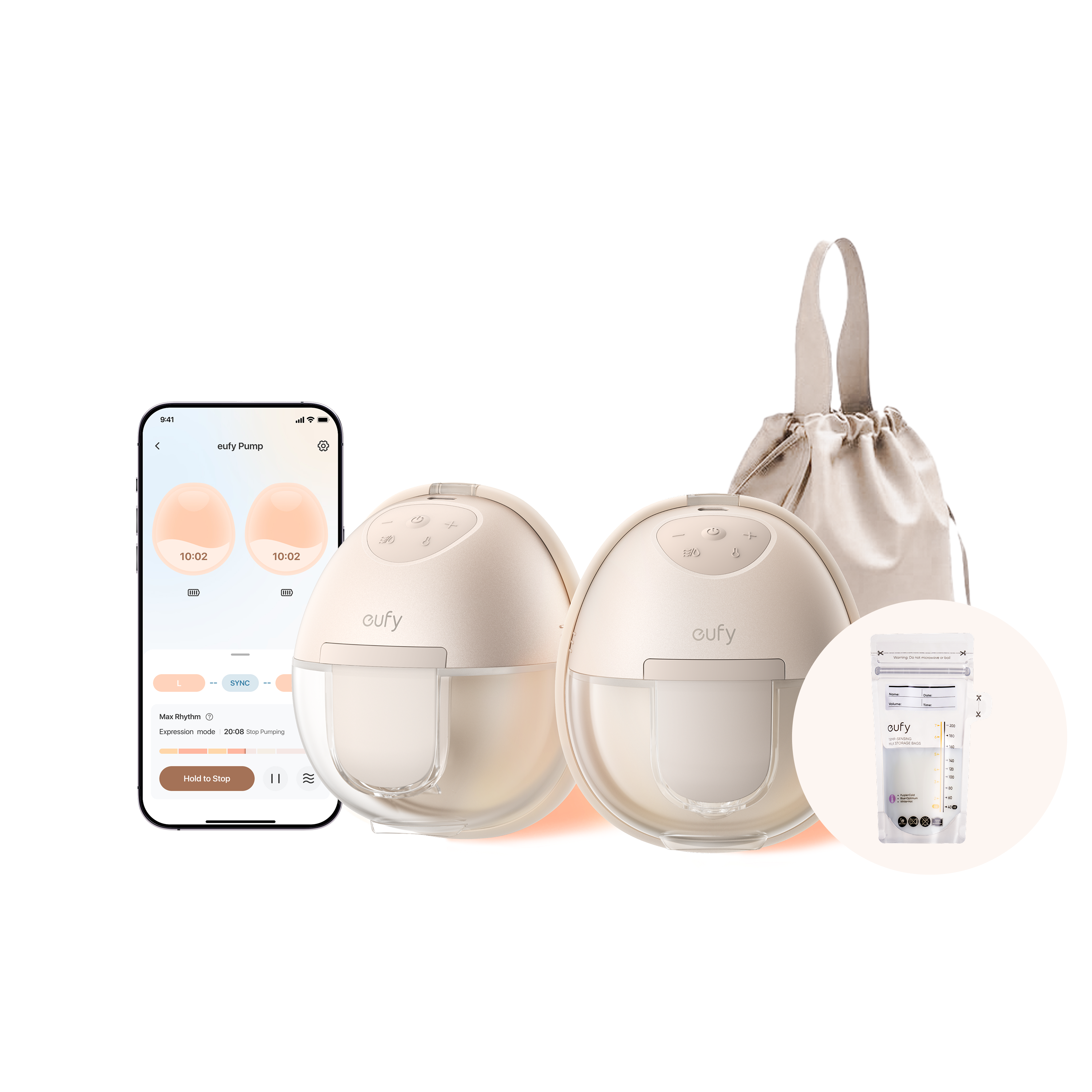 eufy Breast Pump S1 & Milk Bags(120 Pieces) eufy Breast Pump S1 & Milk Bags