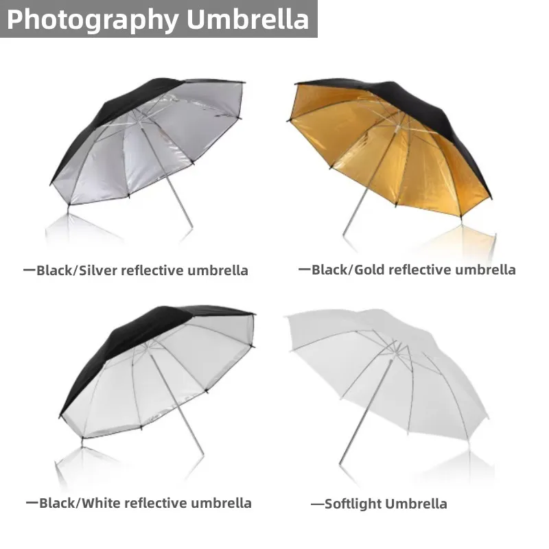 RF12-Fotografie-Regenschirm, weicher Regenschirm, 22 Zoll/33 Zoll/36 Zoll/40 Zoll/43 Zoll, weiß, durchscheinend, für Foto- und Video-Studio-Aufnahmen Image