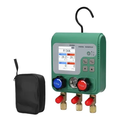 Digital Automotive Air Conditioning Vacuum Pressure Gauge Kit Suitable for Accurate Refrigerants Measurement Maintenance