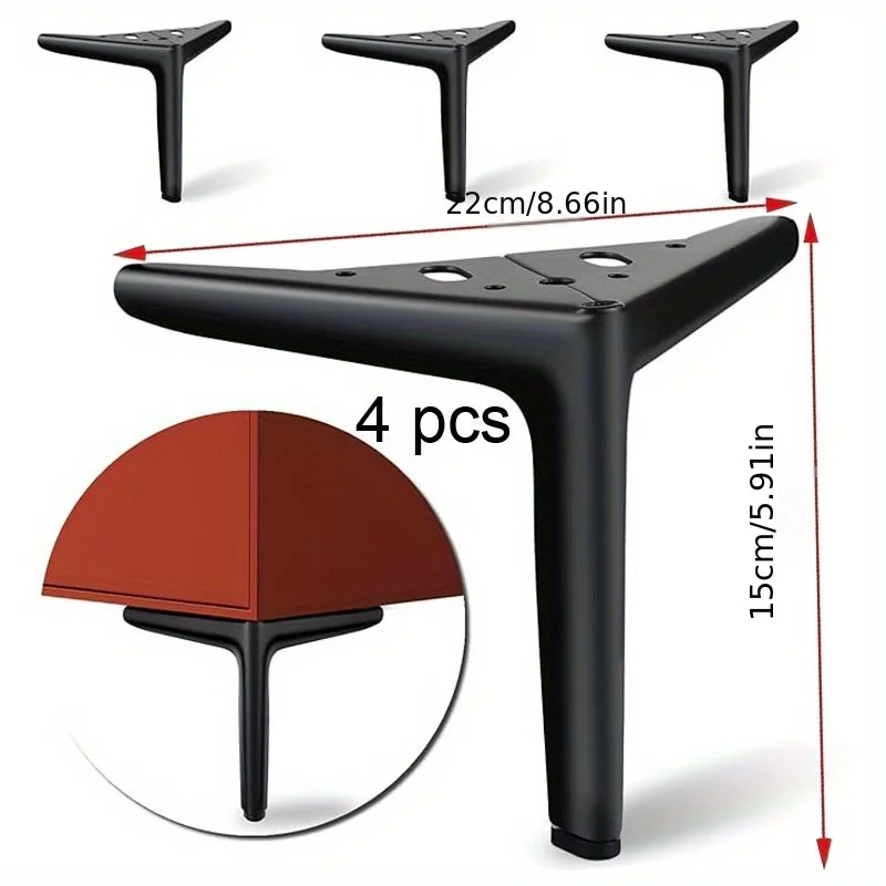 4 stücke Möbel beine Ersatz Couch beine Möbel Metall beine moderne kurze Schrank beine Couch tisch Kommode Nachttisch Regal