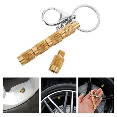 Brass Tire Deflation Tool Tire Pressure Release Valve Car Truck Motorcycle Repair Kit Quick Deflator Gauge Bleeder Wrench