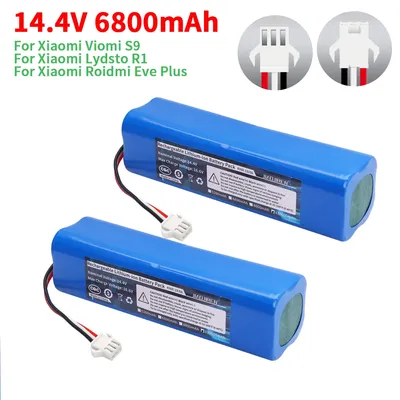 14,4 V Upgrade 5200 mAh/6800 mAh/8000 mAh H18650CH-4S2P Batterie Für Arnagar S8 Pro /Arnagar S9 /Realme TechLife Roboter Staubsauger Image