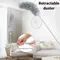 Household Retractable Dusting Duster Stainless Steel Long Handle Bendable Cleaning Brush Multifunctional Ceiling Floor Cleaner