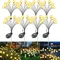 8 pièces lumières extérieures lampe de pelouse solaire lampe de jardin LED éolienne luciole prise de terre lampe pour jardin pelouse paysage lumière de vacances