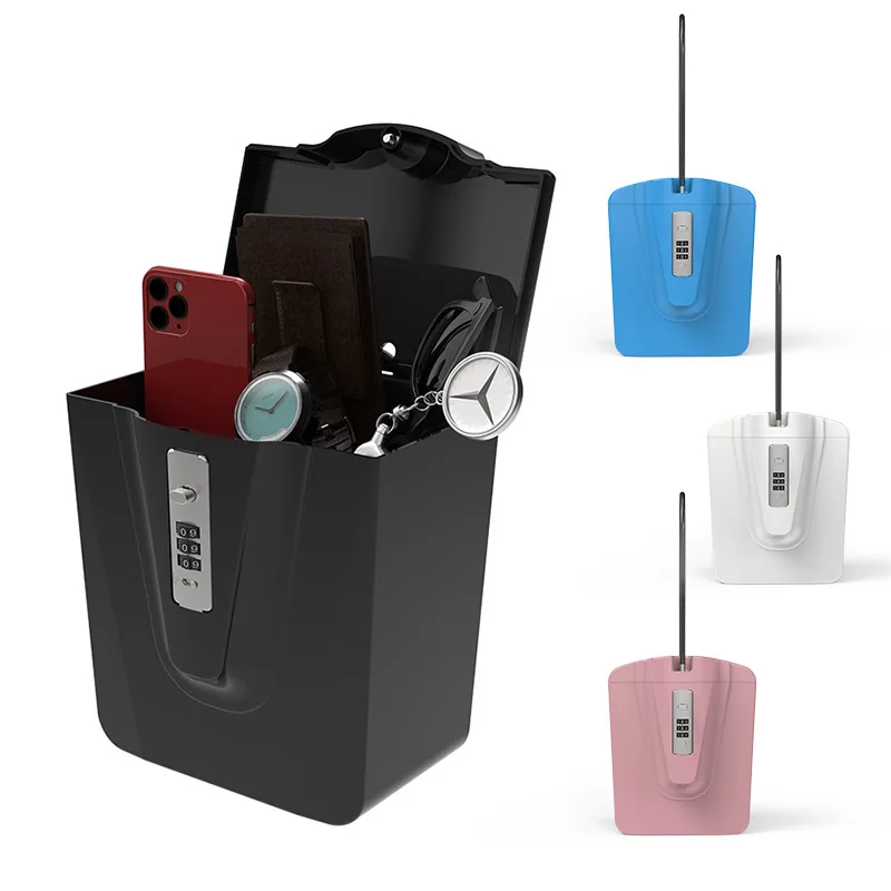 Tragbare Farbe Strand Safe 3-stellige Zahlenschloss Mit Stahldraht Sommer Outdoor Camp Sport Eimer Sicherheit Aufbewahrungsbox Image