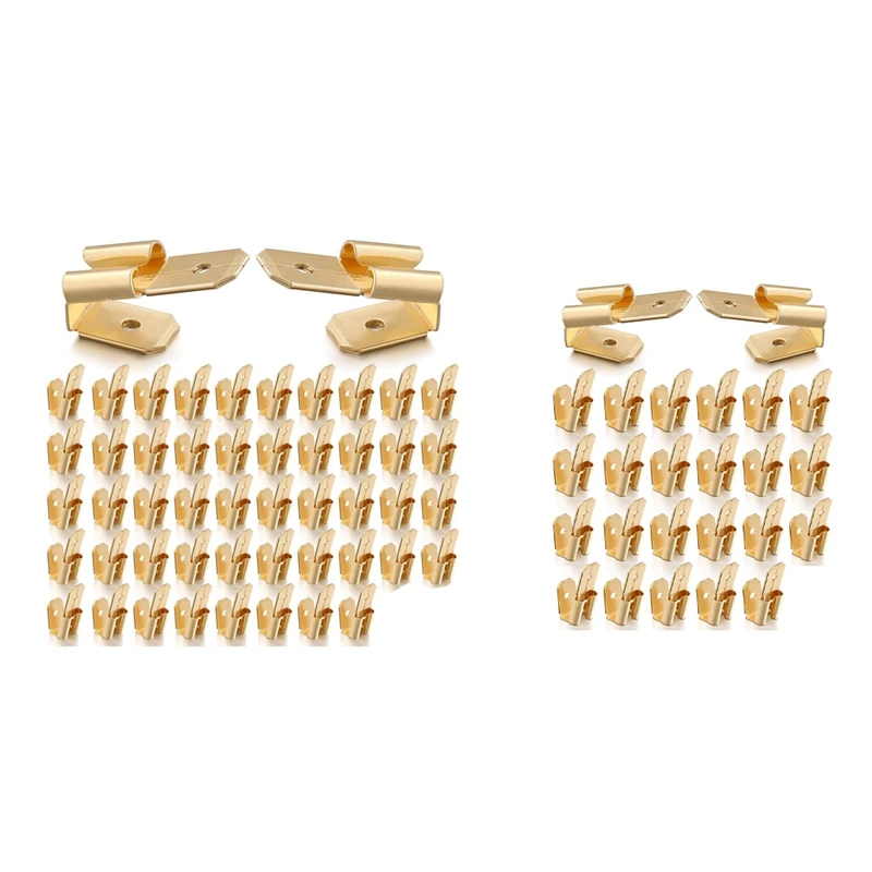 Huckepack-Flachste cker, 3-Wege-Adapter Dual-Stecker auf Single-Buchse Messing-Schnell kupplungen Image