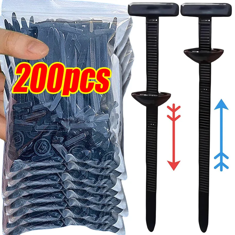 Universal Nylon Kabelbinder Schnalle Auto Verschluss Schraube Ersatz Clip Auto Kotflügel Stamm Motor Schutz Panel Draht Management Sicher Image