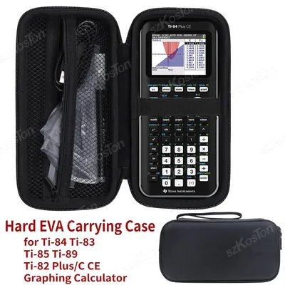 Hard EVA Carrying Case For Texas Instruments Ti-84 Ti-83 Ti-85 Ti-89 Ti-82 Plus/C CE Graphing Calculator Protective Storage Bag