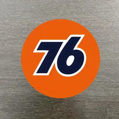 Stilvolle 76-Tankstelle-Rennaufkleber – wasserfeste und selbstklebende Vinyl-Aufkleber für Autos, Motorräder, LKWs und Laptops | Langlebig Image